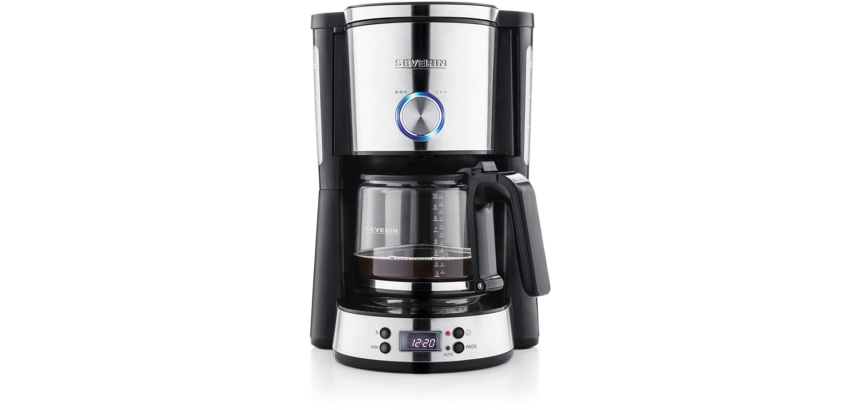 Cafetière électrique KA 4826, acier inoxydable/noir