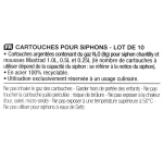 Lot de 10 cartouches 8 g de N2O pour siphon