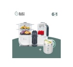 Robot préparation bébé Babymoov Bundle Nutribaby Plus White + 1 inox container ISY