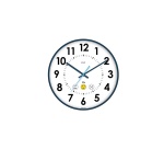 Horloge co2 cep diametre 35cm affiche heure format          analogique et niveau qualite  air coloris blanc et bleu