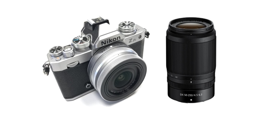 Appareil photo hybride Nikon Z FC + Z DX 16-50mm f/3.5-6.3 silver + Z DX 50-250mm f/4.5-6.3 VR noir