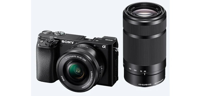 Appareil photo hybride Sony A 6100 + E PZ 16-50mm f/3.5-5.6 + E 55-210mm f/4.5-6.3