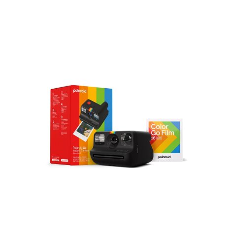 Appareil photo instantané Polaroid Coffret Go Génération 2 Black - 16 films Go inclus