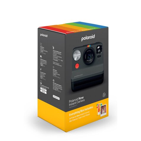 Appareil photo instantané Polaroid COFFRET Now Generation 2 Noir + 16 films inclus