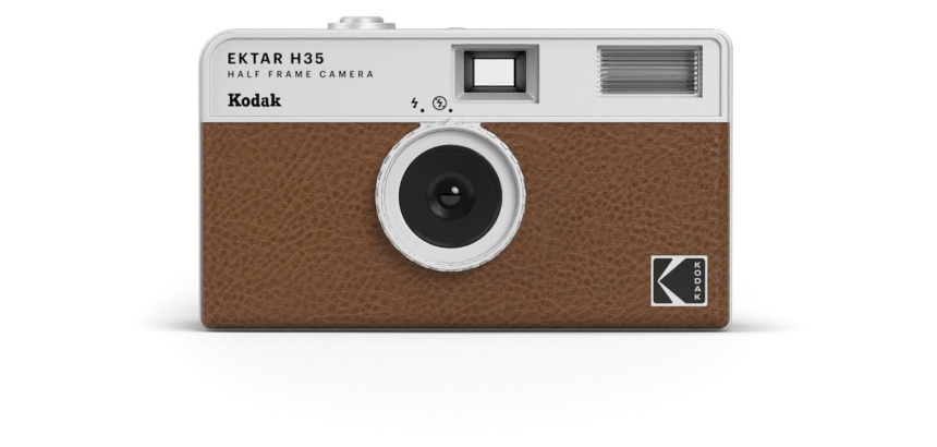 Appareil photo jetable Kodak Appareil photo argentique KODAK EKTAR H35 35MM Réutilisable Marron
