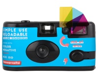 Appareil photo jetable Lomography jetable et rechargeable 24x36 Simple Use Reloadable Camera Couleur - Réutilisable