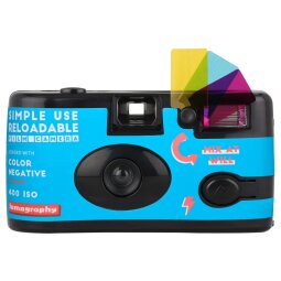 Appareil photo jetable Lomography jetable et rechargeable 24x36 Simple Use Reloadable Camera Couleur - Réutilisable