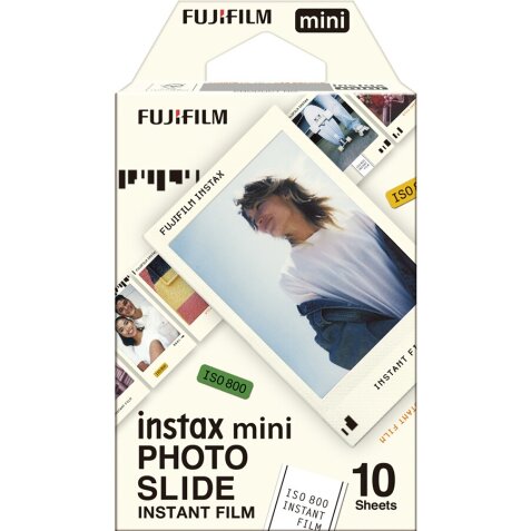 Papier photo instantané Fujifilm FILM INSTAX Mini Photo slide 10 vues