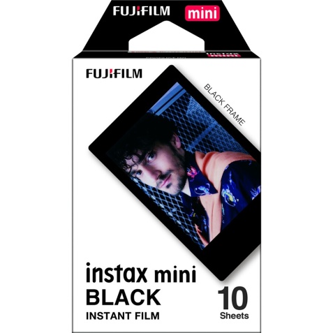 Papier photo instantané Fujifilm FILM INSTAX MINI BLACK FRAME