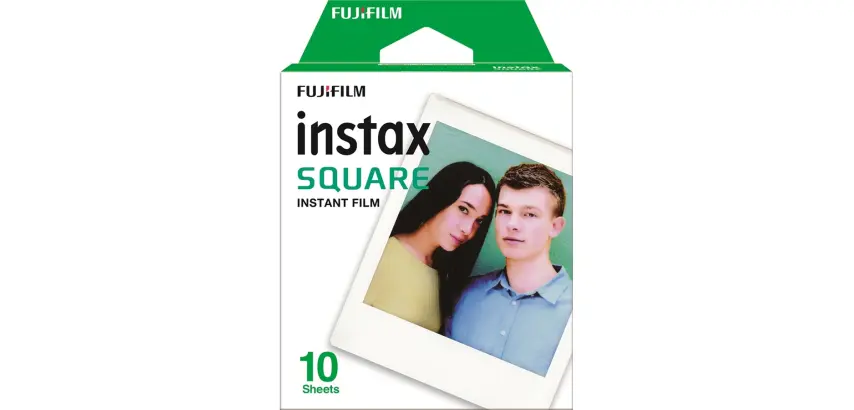 Papier photo instantané Fujifilm Papier photo Film pour Instax Square (10 tirages)