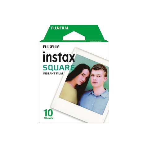 Papier photo instantané Fujifilm Papier photo Film pour Instax Square (10 tirages)