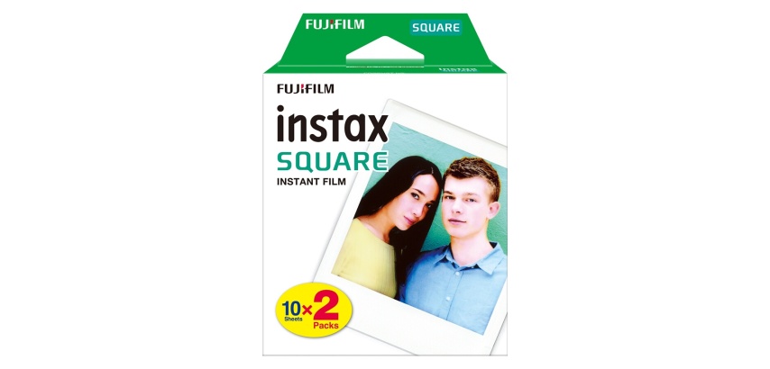 Papier photo instantané Fujifilm INSTAX SQUARE BIPACK