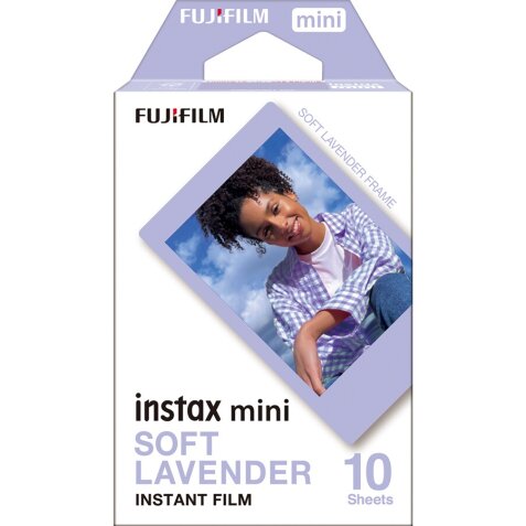 Papier photo instantané Fujifilm Film Instax Mini Lavande 10 vues