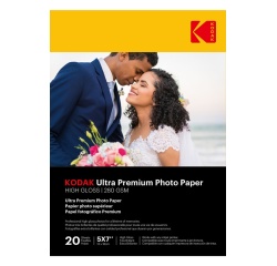 Papier photo instantané Kodak 20 feuilles de papier photo 280g/m², brillant