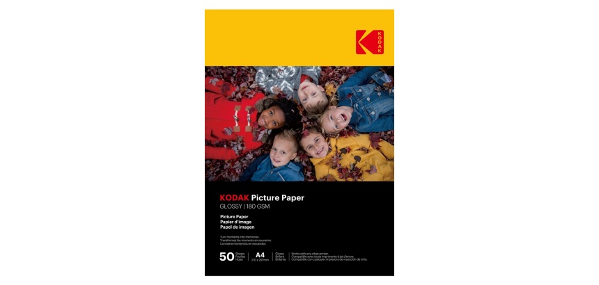 Papier photo instantané Kodak 50 feuilles de papier photo 180g/m², brillant