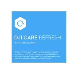 Stabilisateur Dji Care Refresh plan d'un an pour RS 3 Pro