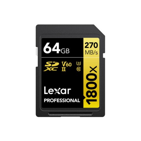 Carte mémoire SD Lexar Carte SD 1800x V60 64G0