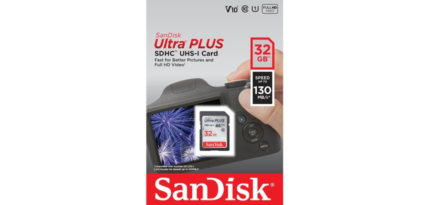 Carte mémoire SD Sandisk ULTRA PLUS 32G