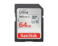 Carte mémoire SD Sandisk Carte Ultra 64GB SDXC Memory Card 140MB/s