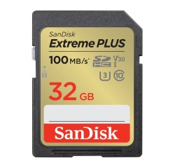 Carte mémoire SD Sandisk Extreme PLUS 32GB SDHC 100MB/s