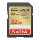 Carte mémoire SD Sandisk Extreme PLUS 32GB SDHC 100MB/s