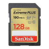 Carte mémoire SD Sandisk Extreme PLUS 128GB SDXC 190MB/s