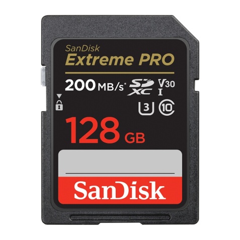 Carte mémoire SD Sandisk Extreme PRO 128 GB SDXC 200MB/s