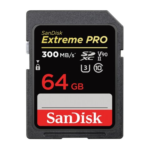 Carte mémoire SD Sandisk Carte Extreme PRO SDHC UHS-Il 64GB