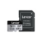 Carte mémoire micro SD Lexar XC 128GO SILVER PLUS