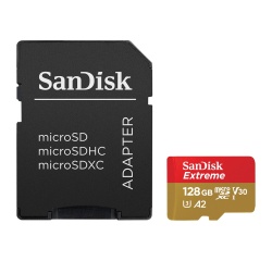 Carte mémoire micro SD Sandisk EXTREME MICROSDXC 128GB