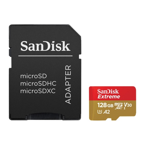 Carte mémoire micro SD Sandisk EXTREME MICROSDXC 128GB