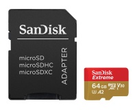 Carte mémoire micro SD Sandisk Carte Extreme microSDXC 64GB for Action Cams 170MB/s