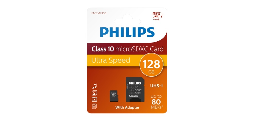 Carte mémoire micro SD Philips 128GB UHS 1