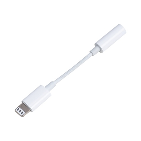 Câble téléphone portable Bbc Adaptateur Jack 3,5mm vers Lightning Blanc
