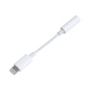 Câble téléphone portable Bbc Adaptateur Jack 3,5mm vers Lightning Blanc