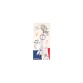 Câble téléphone portable Yello Koko Andy USBA -USBC/Micro/Light 15cm FR #Paris blanc