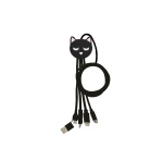 Câble téléphone portable Yello Koko Câble de charge universel 3en1 1m Chat XXL