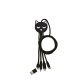 Câble téléphone portable Yello Koko Câble de charge universel 3en1 1m Chat XXL