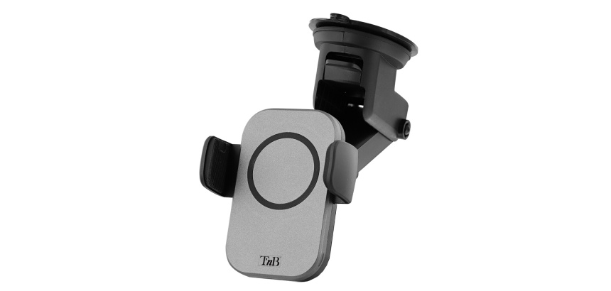 Accessoire téléphonie pour voiture Tnb Chargeur sans fil motorisé (15W) 3 en 1 - noir