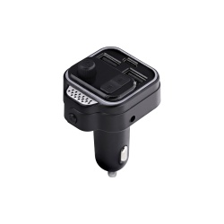 Accessoire téléphonie pour voiture Tnb Transmetteur FM Bluetooth kit mains libres et charge rapide - noir