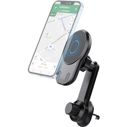 Accessoire téléphonie pour voiture Bbc Support Voiture MagSafe grille ventilation + PareBrise Noir