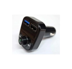 Accessoire téléphonie pour voiture One+ Transmetteur FM Bluetooth avec Micro et Ecran LED - 2 ports USB - 3,1A - NT7002 - Noir
