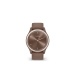 Montre connectée Garmin Vivomove Sport Peach Gold avec bracelet chocolat