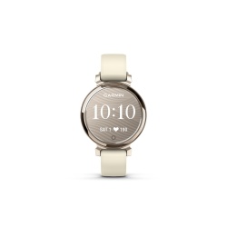 Montre connectée Garmin Lily 2, Cream Gold bracelet silicone blanc coco