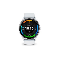 Montre connectée Garmin Venu 3, Silver avec bracelet blanc