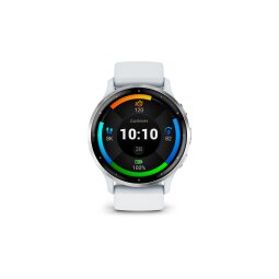 Montre connectée Garmin Venu 3, Silver avec bracelet blanc