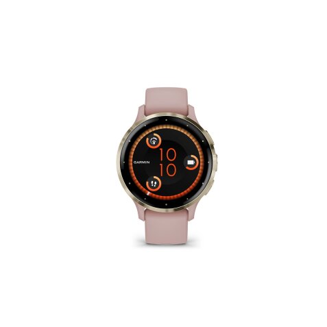 Montre connectée Garmin Venu 3S, Soft Gold avec bracelet rose