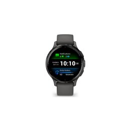 Montre connectée Garmin Venu 3S, Gray avec bracelet gris fonce