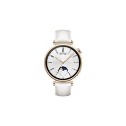 Montre connectée Huawei WATCH GT4 41mm CLASSIC Bracelet cuir blanc