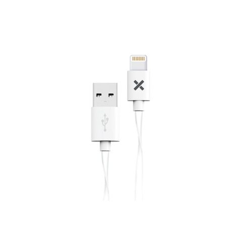 Câble téléphone portable Wefix Cable lightning plat blanc 1,2 mètre